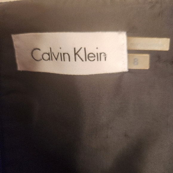 Calvin Klein Black Sheath Midi Dress Sleeveless - Picture 6 of 6